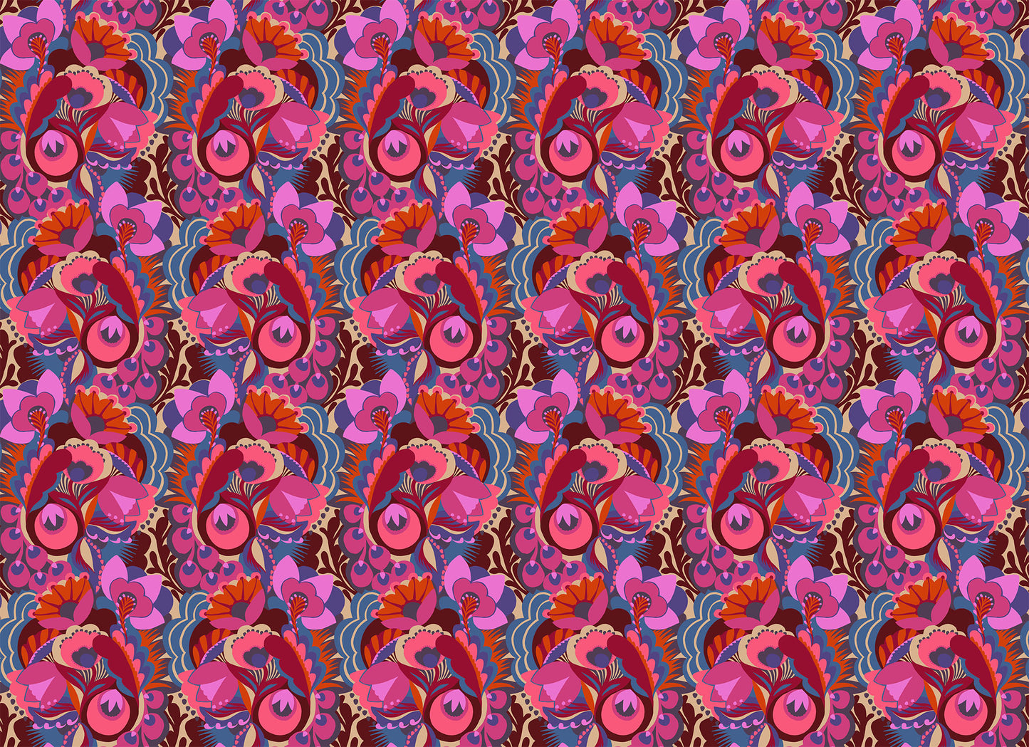 Unfurl (Baroque) by Anna Maria Textiles