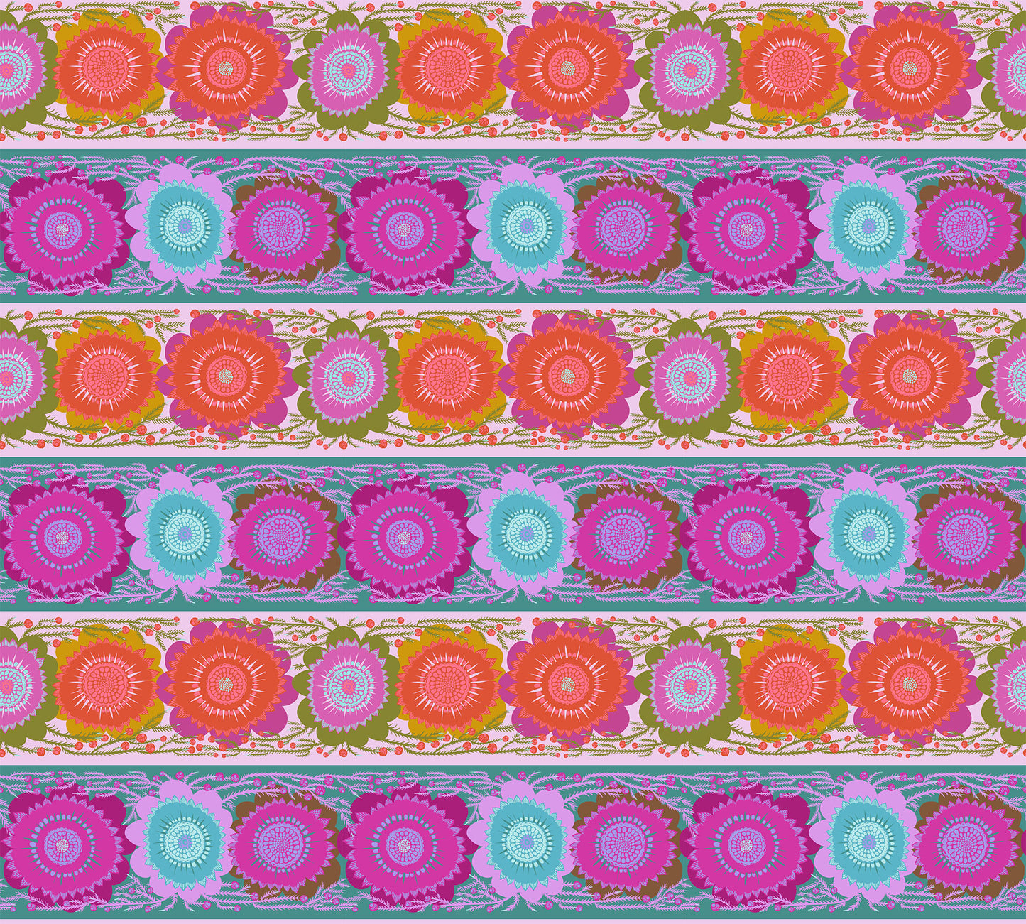 Line Dance (Bouquet) by Anna Maria Textiles