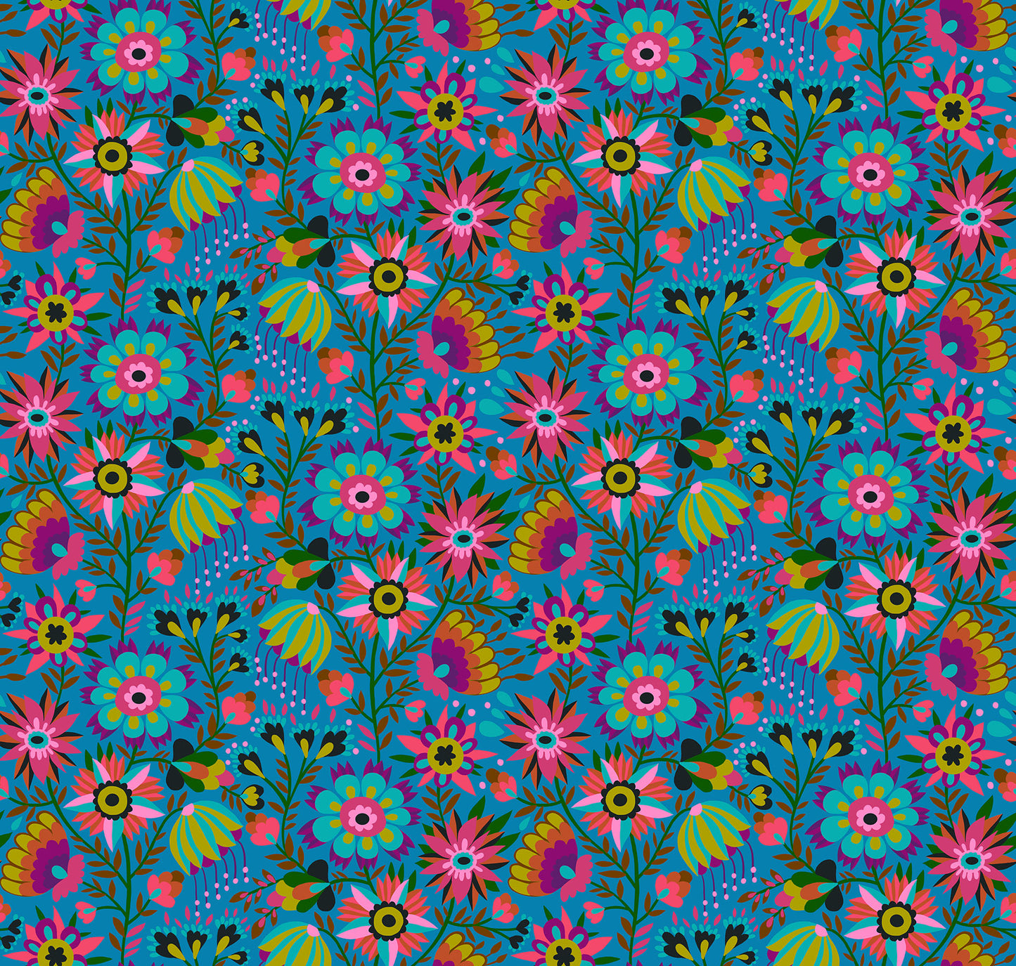 Charmed (Azul) by Anna Maria Textiles