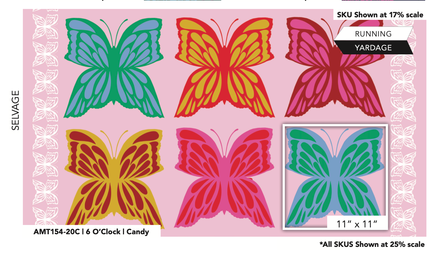 6 O'clock (Pale) by Anna Maria Textiles