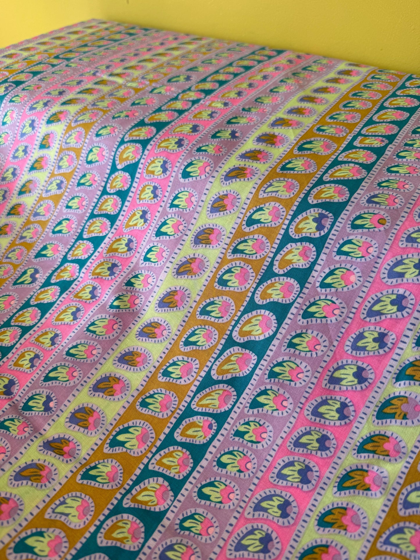 Paisley Stripe (Lavender) by Kaffe Collective