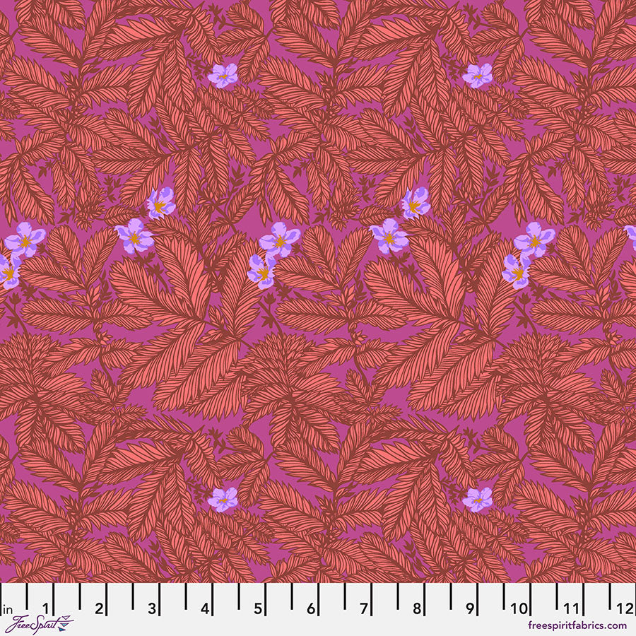 Silverweed (Coral) by Anna Maria Horner