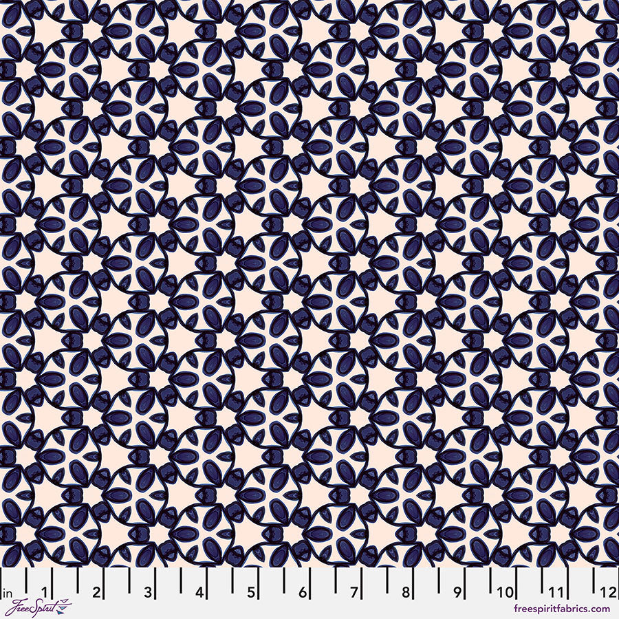 Garden Trellis (Navy) by Kirstin Kratz