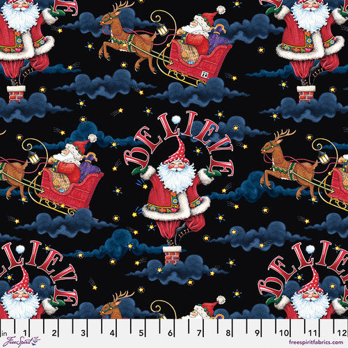 Believe Santa (Black) by Mary Engelbreit