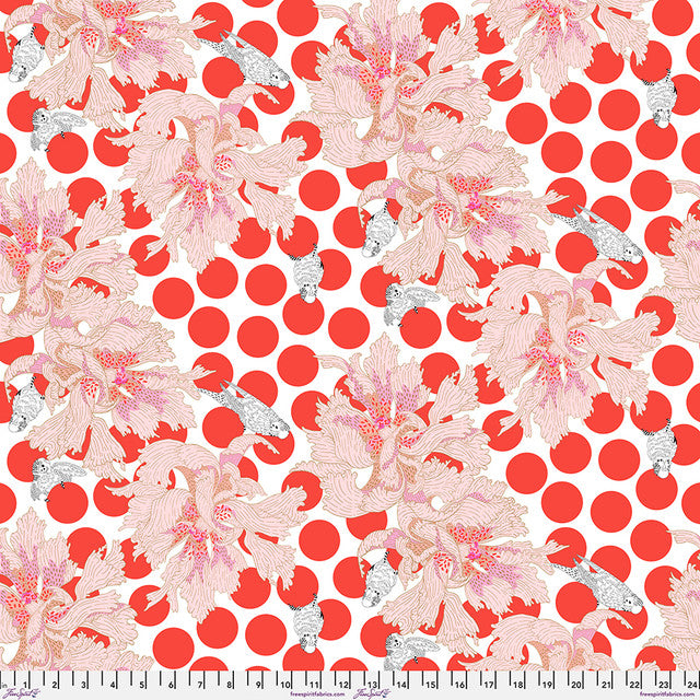 Spotty Peony (Vermillion) by Penny Jeffries