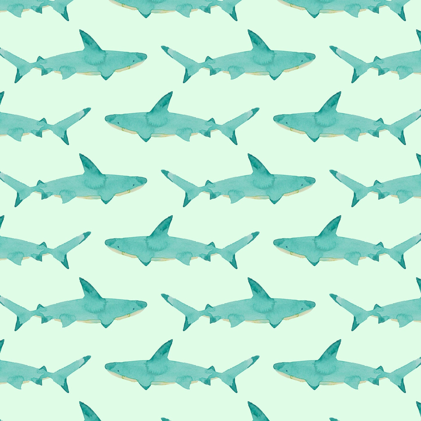 Shark (Aqua) by Wee Bluebell