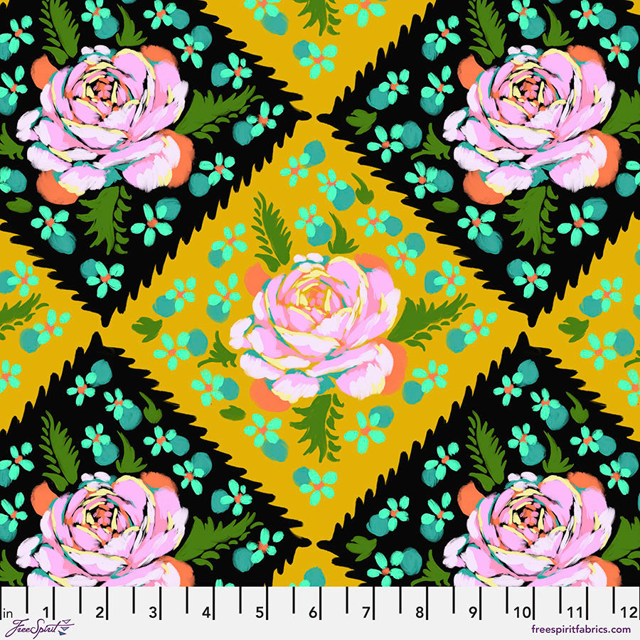 Rose Tile (Butterscotch) by Anna Maria Horn
