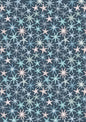 Blue starfish on dark blue  with pearl  (Lewis And Irene)