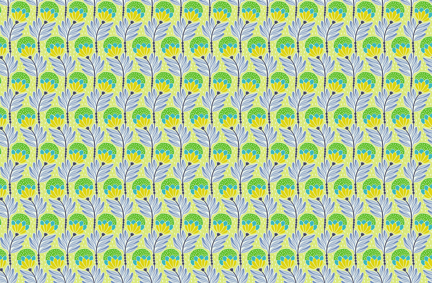 Bouncy Blooms (Meadow) by Anna Maria Textiles