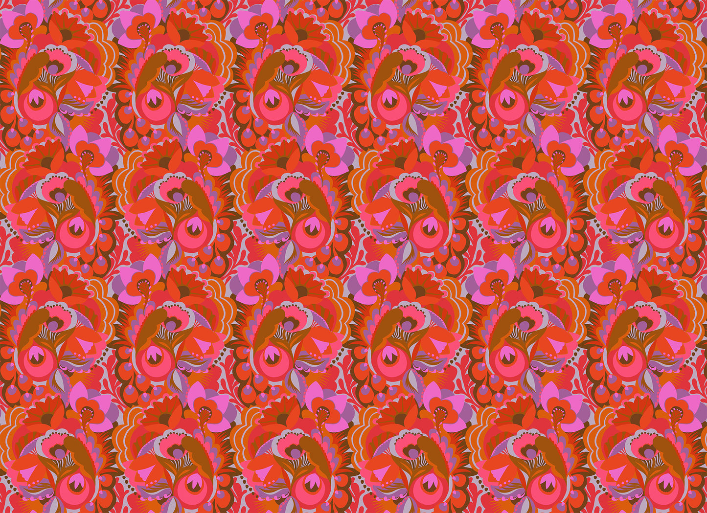 Unfurl (Amber) by Anna Maria Textiles