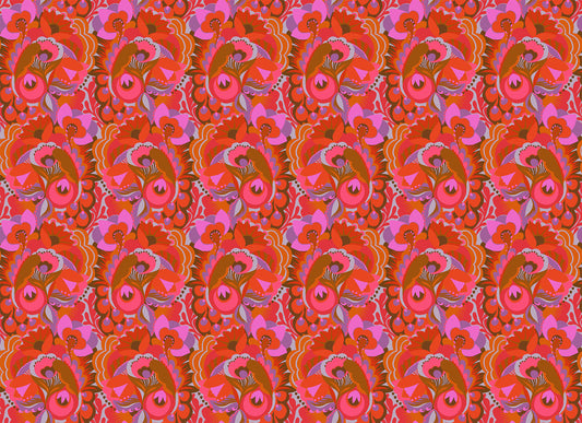 Unfurl (Amber) by Anna Maria Textiles