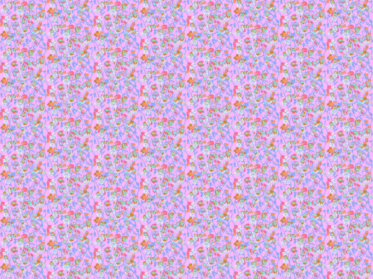 Silene (Periwinkle) by Anna Maria Textiles