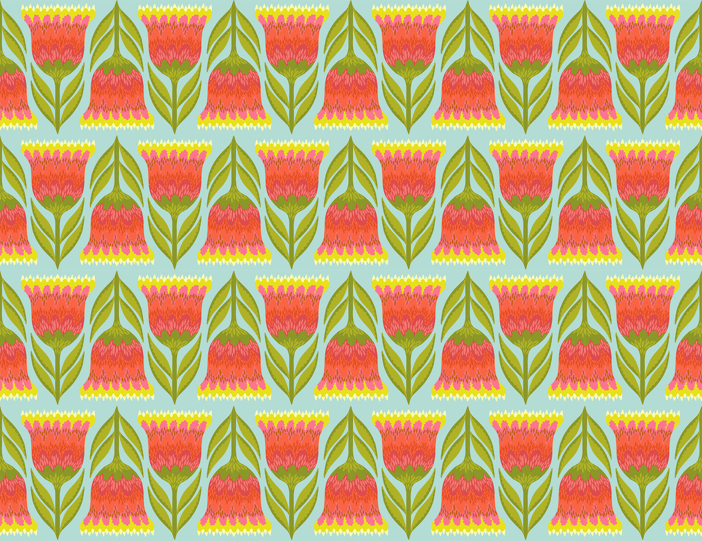 Celosia (Lime) by Anna Maria Textiles
