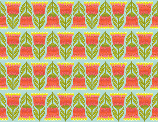 Celosia (Lime) by Anna Maria Textiles