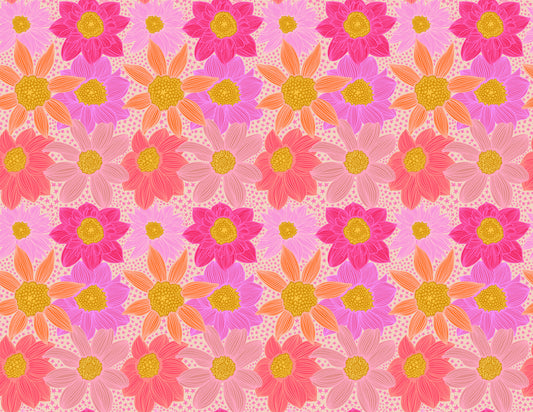 Stars and Stripes (Pink) by Anna Maria Textiles