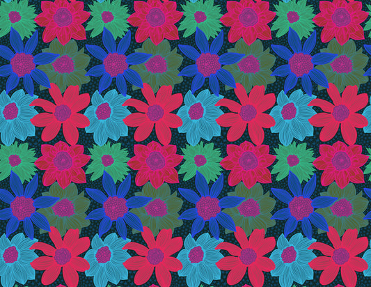 Stars and Stripes (Navy) by Anna Maria Textiles