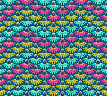 Echinacea Rhythmn (Parade) by Anna Maria Textiles