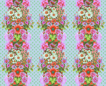 Beata's Garden (Seafoam) by Anna Maria Textiles