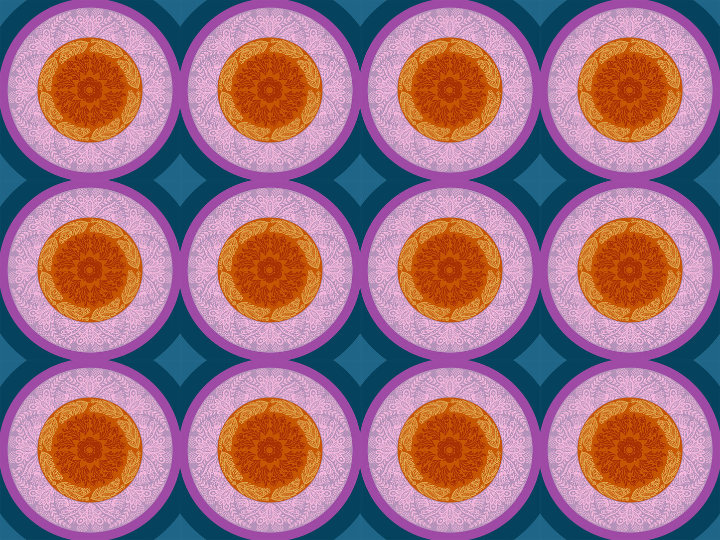 Doily (Amber) by Anna Maria Textiles