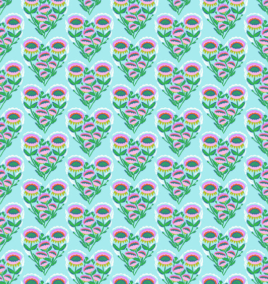 Pitterpat (Sky) by Anna Maria Textiles