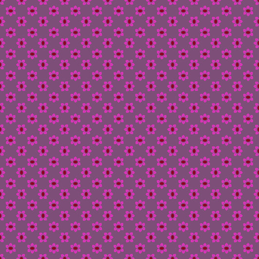 Stamped (plum) by Anna Maria Textiles