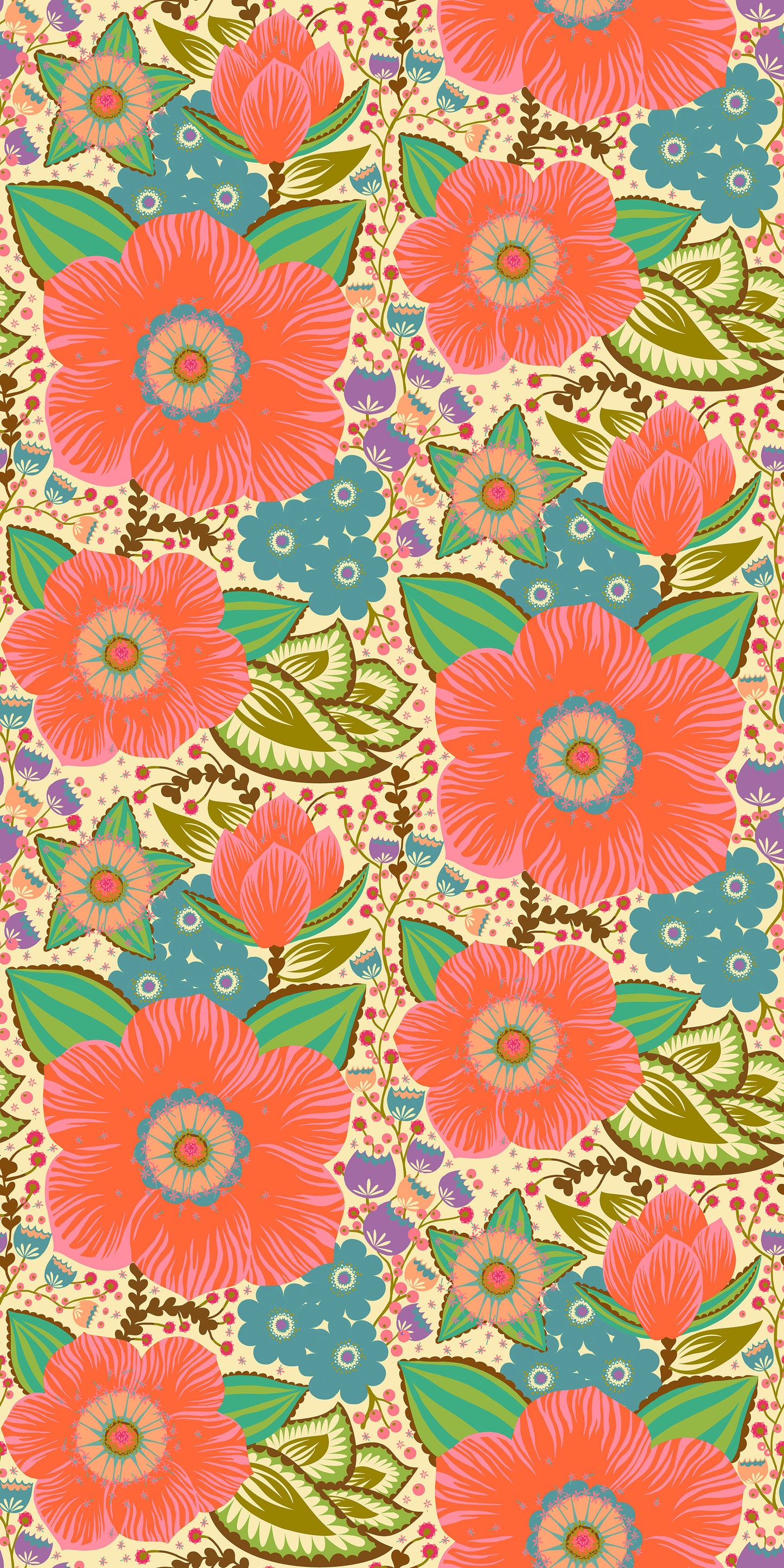 Honorable Mention (Coral) by Anna Maria Textiles