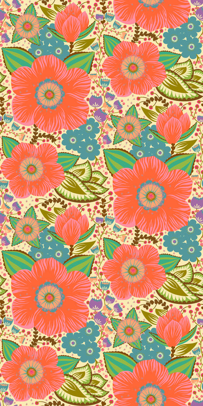 Honorable Mention (Coral) by Anna Maria Textiles