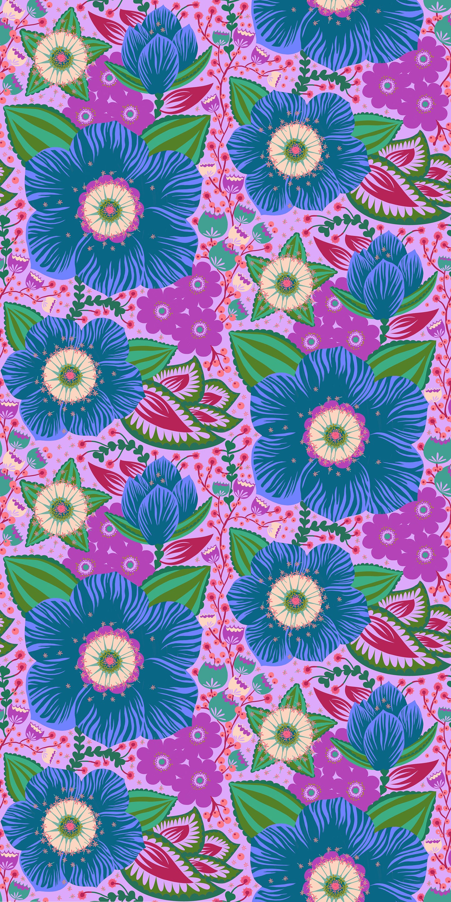 Honorable Mention (Cobalt) by Anna Maria Textiles