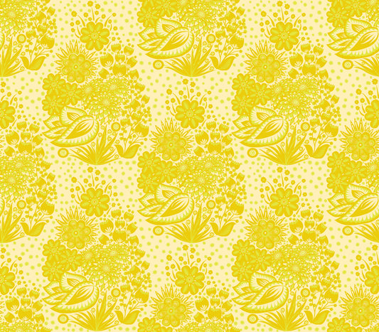 Totem (Yellow) by Anna Maria Textiles