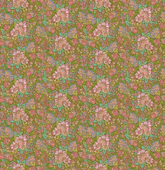 Mosaic (Avocado) by Anna Maria Textiles