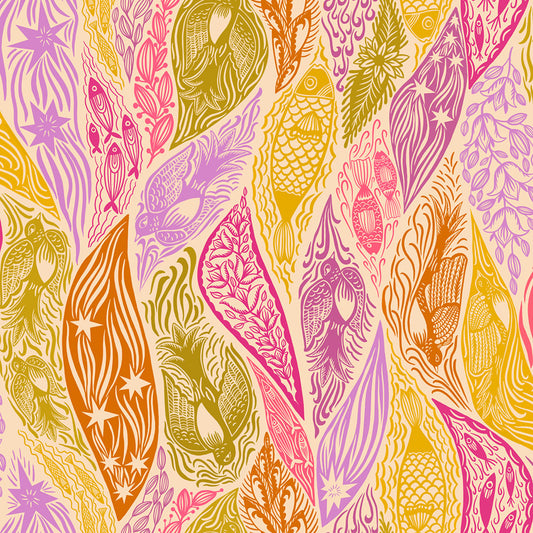 108" WIDE - Current (Mango) by Anna Maria Horner - HALF METRE