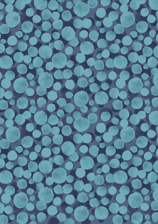 Bumbleberries - Multi Blue (Lewis And Irene)