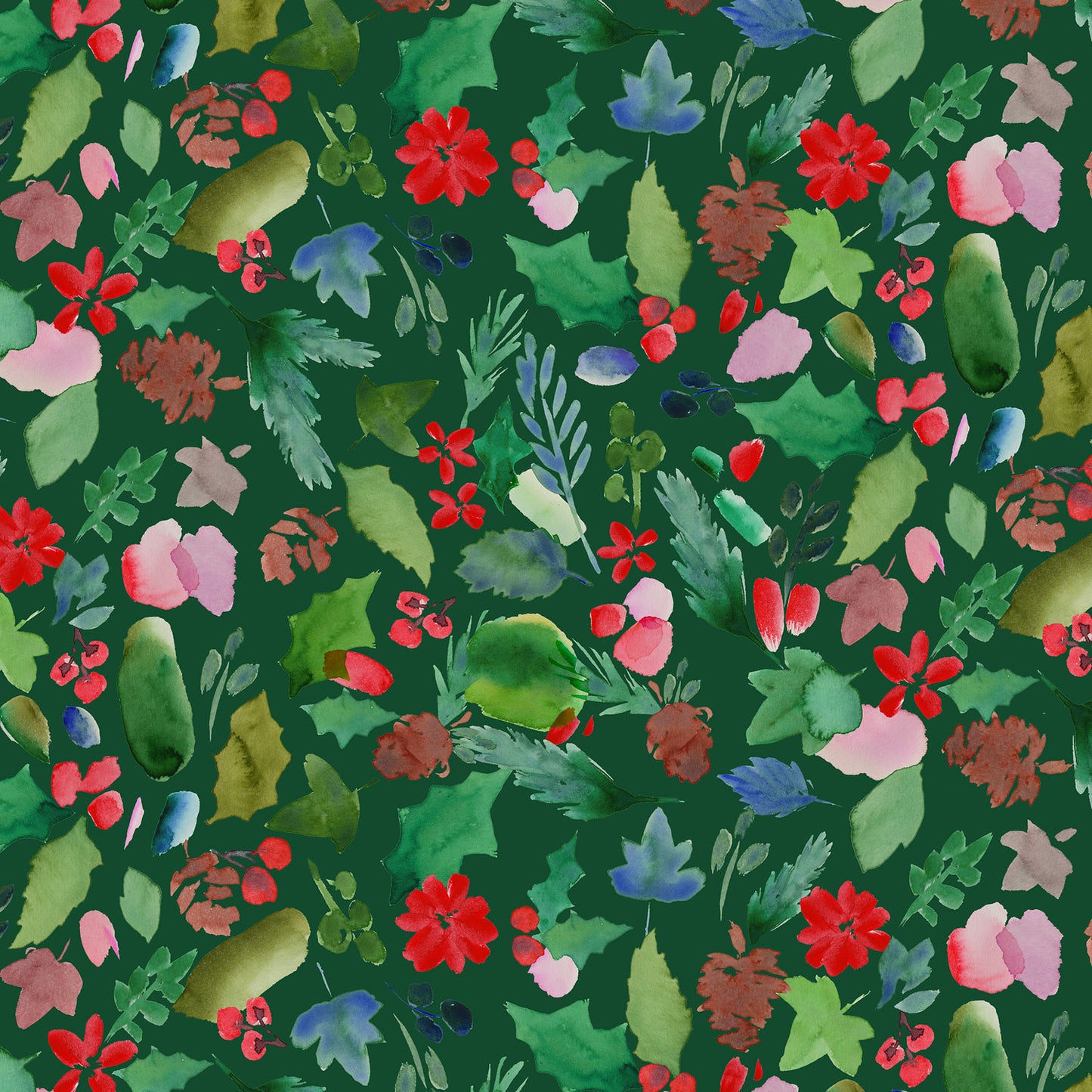 Merry Happy Christmas Fat quarters Bundle - Bluebell Grey (PREORDER)