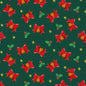 Bows and Bells  (FESTIVE red) by Bluebell Gray