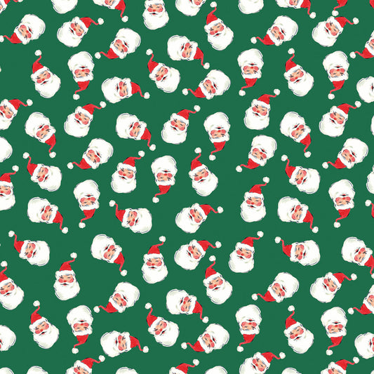 Jolly Santa (Festive Green) by Bluebell Gray