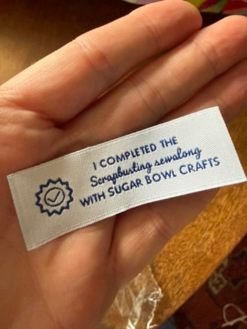 Scrapbusting Sewalong Label