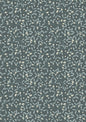 Flannel - Mistletoe on dark grey blue (HALF METRE)