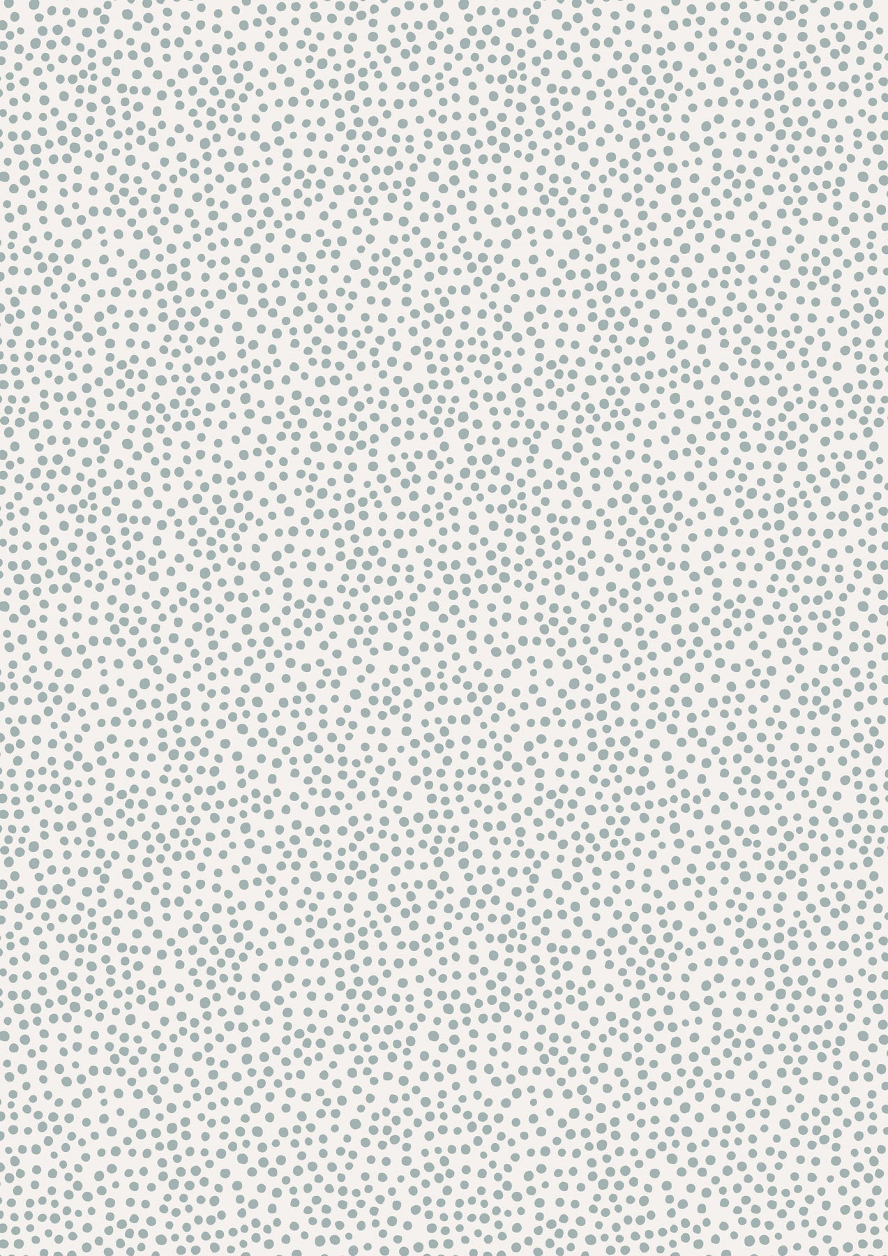 Flannel - Winter Blue grey dots on cream (Half Metre)