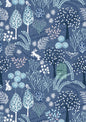 Flannel - Secret Garden - dark (HALF METRE)