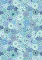 Flannel - Large Winter Floral on Ice