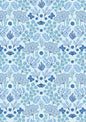 Flannel - Jardin d'hiver on light blue