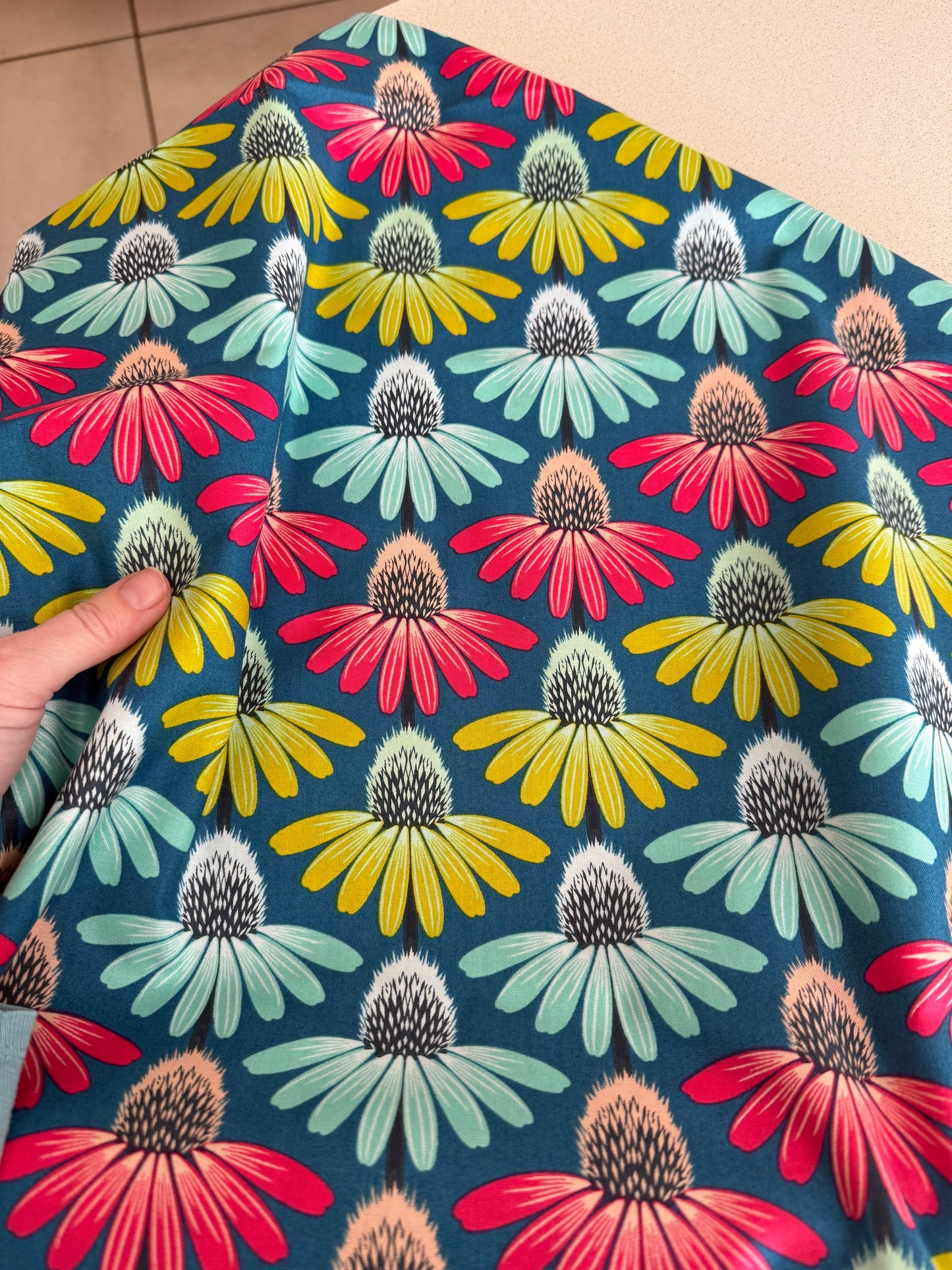 Echinacea Rhythmn (Parade) by Anna Maria Textiles