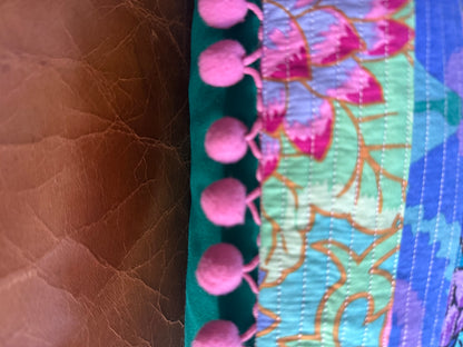 Floral Quilted Cushion (Bold)