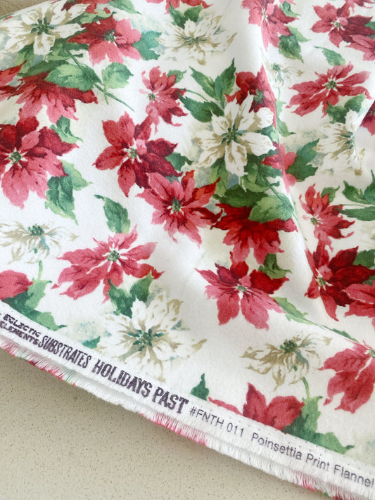 Flannel - Poinssettia Multi (HALF METRE)