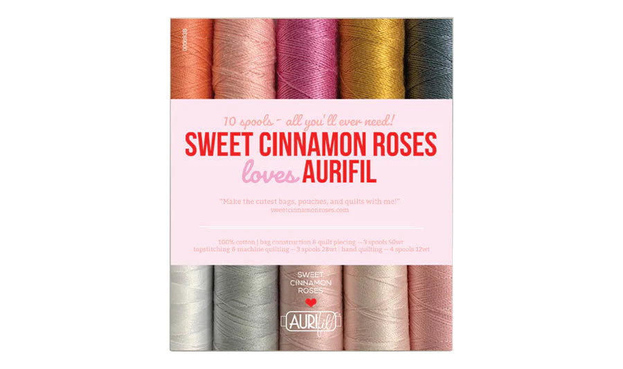 SWEET CINNAMON ROSES LOVES -  Aurifil Collection