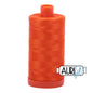 50wt Aurifil - NEON Orange (1104) LARGE Spool