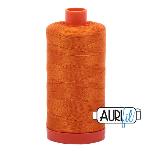 50wt Aurifil - Bright Orange (1133) LARGE Spool