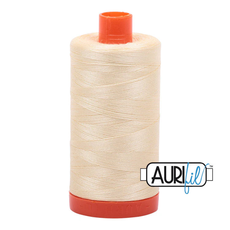 50wt Aurifil - pale yellow (2110) - LARGE SPOOL