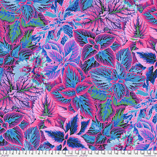 Bold Leaves (Blue) by Kaffe Collective