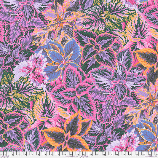Bold Leaves (Pink) by by Kaffe Collective